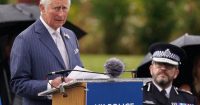Prince Charles attends Staffordshire police memorial dedication
