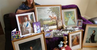 Royal superfan with astonishing treasure trove of more than 3,000 items celebrating Queen